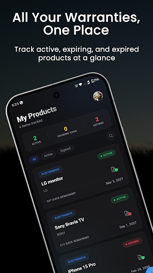 Warranty Tracker Screenshot 0