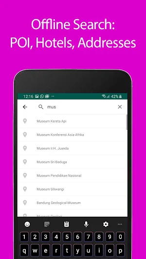 Bandung Offline Map and Travel Guide Screenshot 2