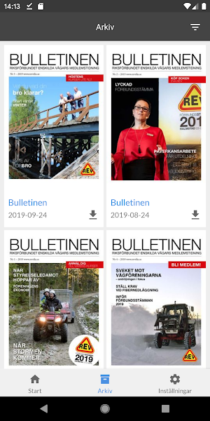 REV Bulletinen Screenshot 1