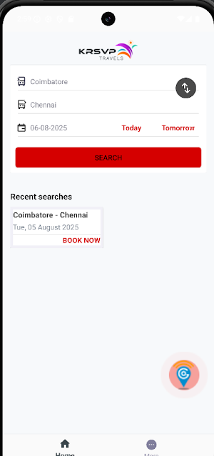 KRSVP TRAVELS Screenshot 1