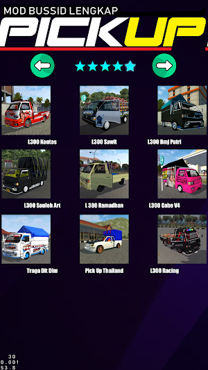 Mod Bussid Pick Up lengkap Screenshot 1