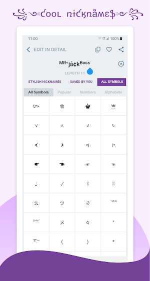 NameStyle : Nickname Generator Screenshot 2