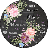 BFF28- Blackboard Art Flower