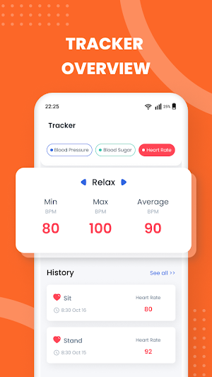 Blood Pressure with Heart Rate Screenshot 3
