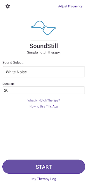 SoundStill Notch Therapy Screenshot 0