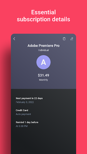 Expensum – Payment Reminder Screenshot 3
