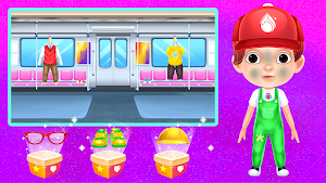 Baby Boy Modern Train Clean Up Screenshot 2