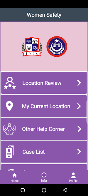 KP Women Safety App Screenshot 1
