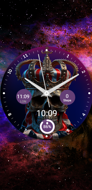 Skull Crown Gold Samsung watch Screenshot 0