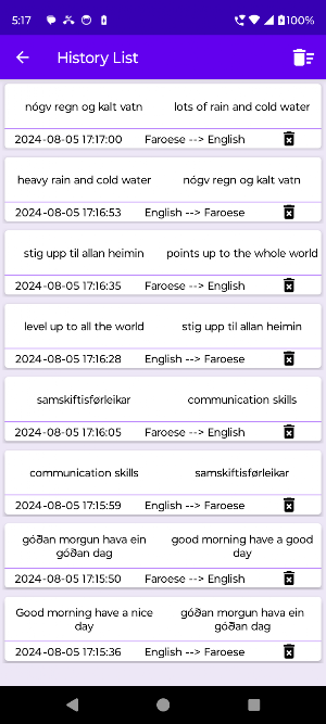 English To Faroese Translator Screenshot 2