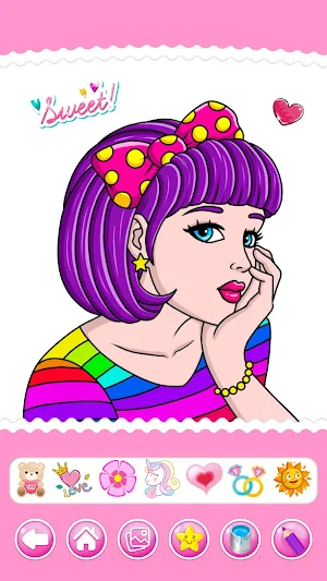 Hairstyle Coloring Book Screenshot 1