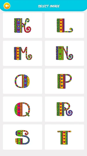 Alphabet Coloring doodle Screenshot 1