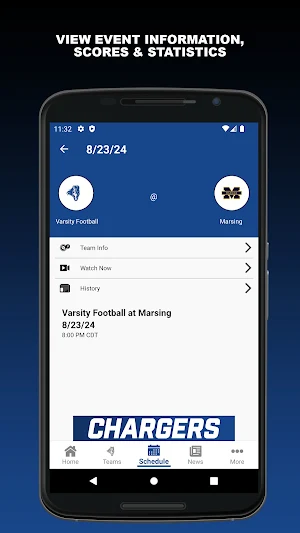 Cole Valley Christian Chargers Screenshot 2