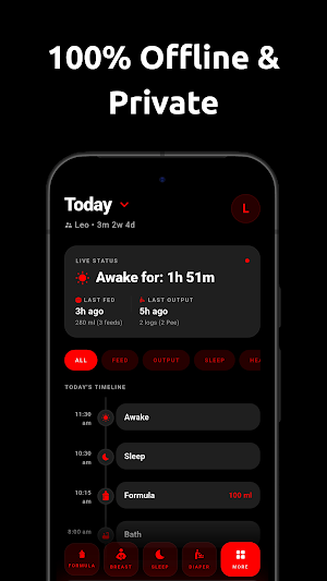 NightLog: Offline Baby Tracker Screenshot 0