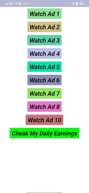 Watch Ads And Earn Money Daily Screenshot 2