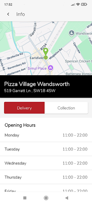 Pizza Village Wandsworth Screenshot 1