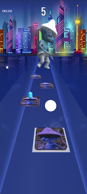 Smurf Cat Hop Tiles Screenshot 1