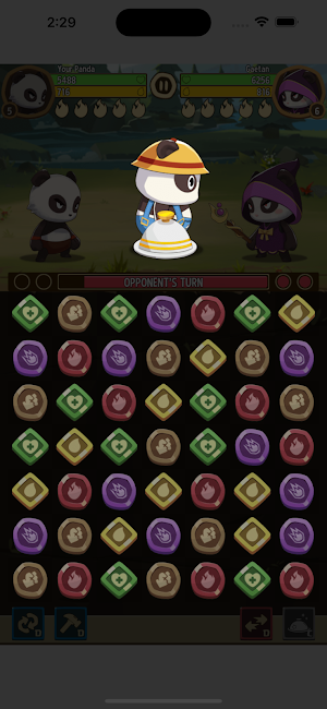 Panda Arena : Match 3 Battle Screenshot 3