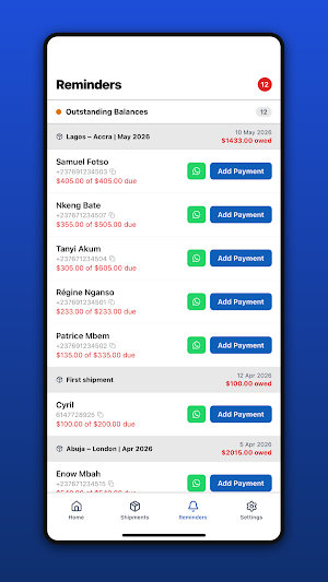 Cargo Logbook Screenshot 2