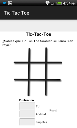 Tic Tac Toe Clasico Juego Screenshot 0