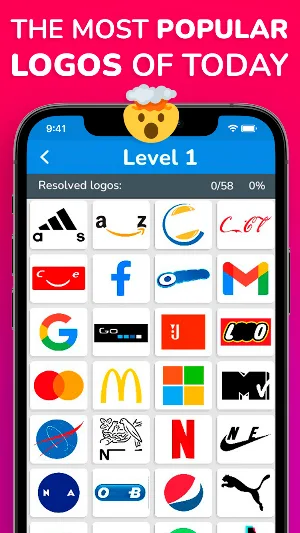 MEGA LOGO QUIZ 2021: Guess Logo - Mega Brands Quiz Screenshot 1