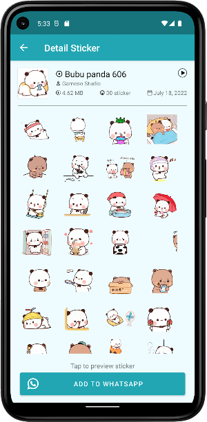 Bubu Dudu Animated WASticker Screenshot 3