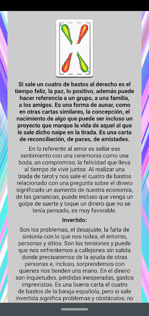 Cartomancia - Baraja Española Screenshot 1