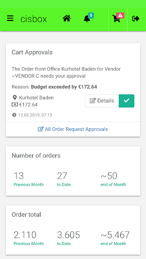 cisbox Order Screenshot 0
