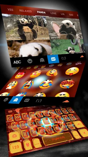 Iron Tech Keyboard Theme Screenshot 3