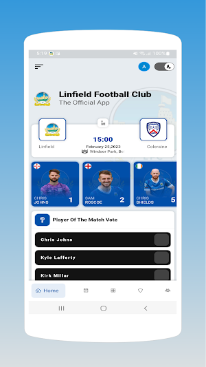Linfield Football Club Screenshot 0