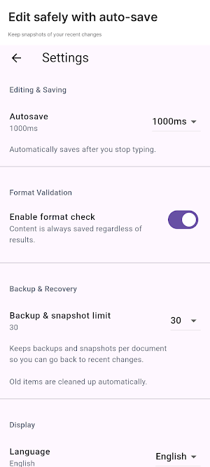 VaultXT - Large Text Editor Screenshot 3