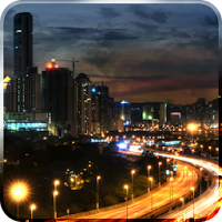 City at Night Live Wallpaper