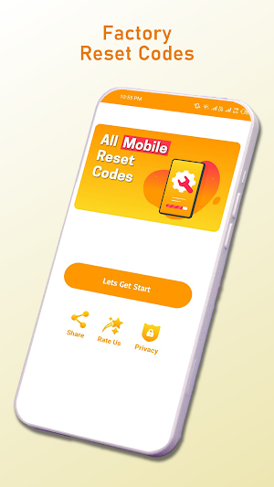 Mobile Reset Codes Guide Screenshot 1