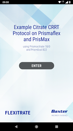 Prismaflex Citrate Protocol Screenshot 0