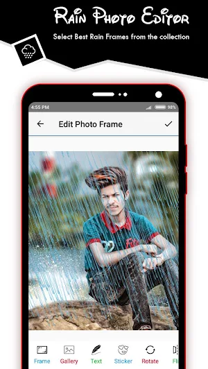 Rain Photo Frame Screenshot 3