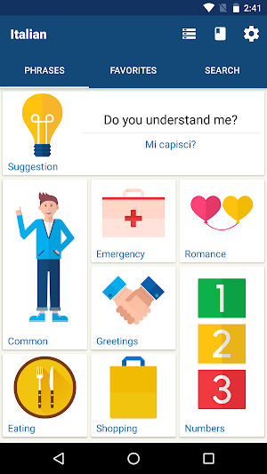 Learn Italian Phrases | Italian Translator Screenshot 0