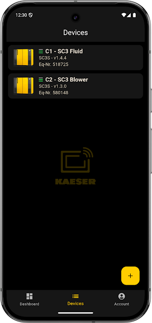 KAESER Connect Screenshot 2