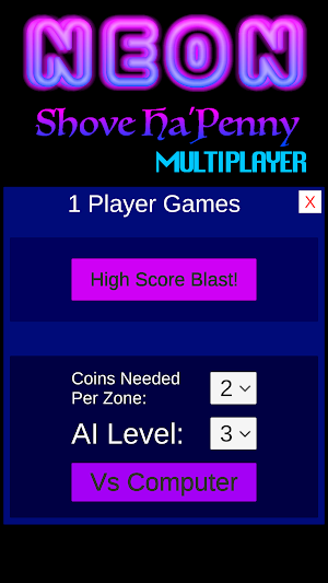 Neon Shove Ha'penny Screenshot 2