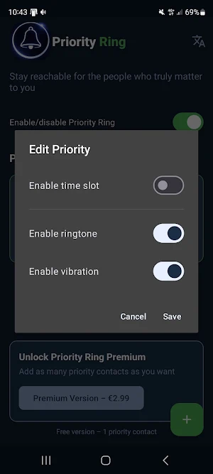 Priority Ring Screenshot 1