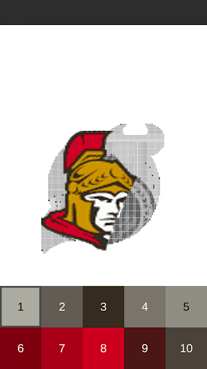 Ice Hockey Logo Draw By Number:Ice Hockey Coloring Screenshot 2