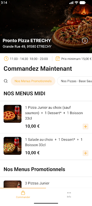 Pronto Pizza Screenshot 0