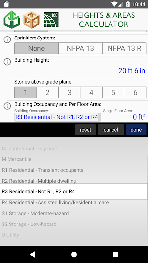 Heights & Areas Calculator Screenshot 1