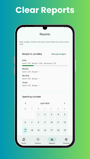 Spendly – Expense Tracker Screenshot 2