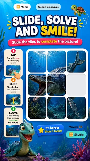 Jiggle Butts Dinosaur Puzzle Screenshot 3