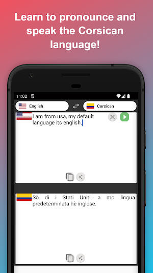 English to Corsican Translator Screenshot 1