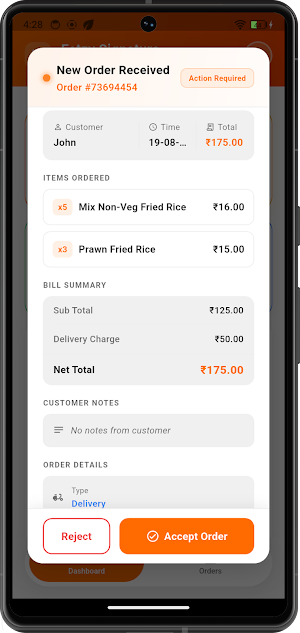 Eatzy Partner Screenshot 1