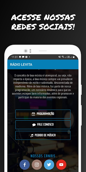 Rádio Levita Screenshot 2