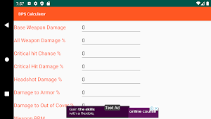 RXM DPS Calculator Screenshot 3