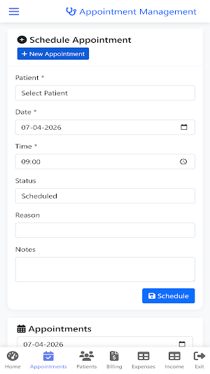 Doctors Clinic OPD Management Screenshot 2