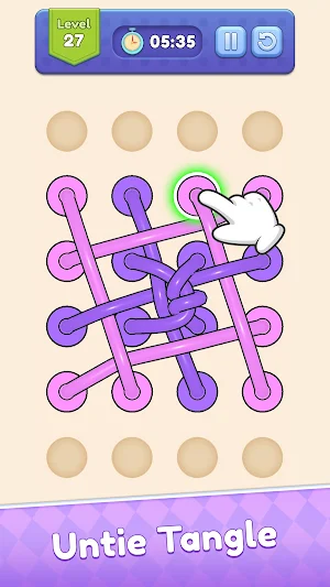 Tangle Out: Rope Puzzle Screenshot 0